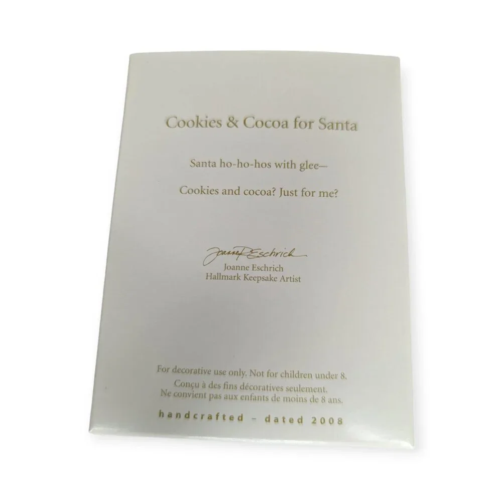 Hallmark Keepsake Ornament Cookies & Cocoa for Santa 2008